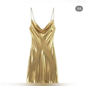 Zara Glitz strap Metallic dress
PREMIUM